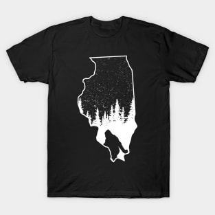 Illinois Bigfoot Gift T-Shirt